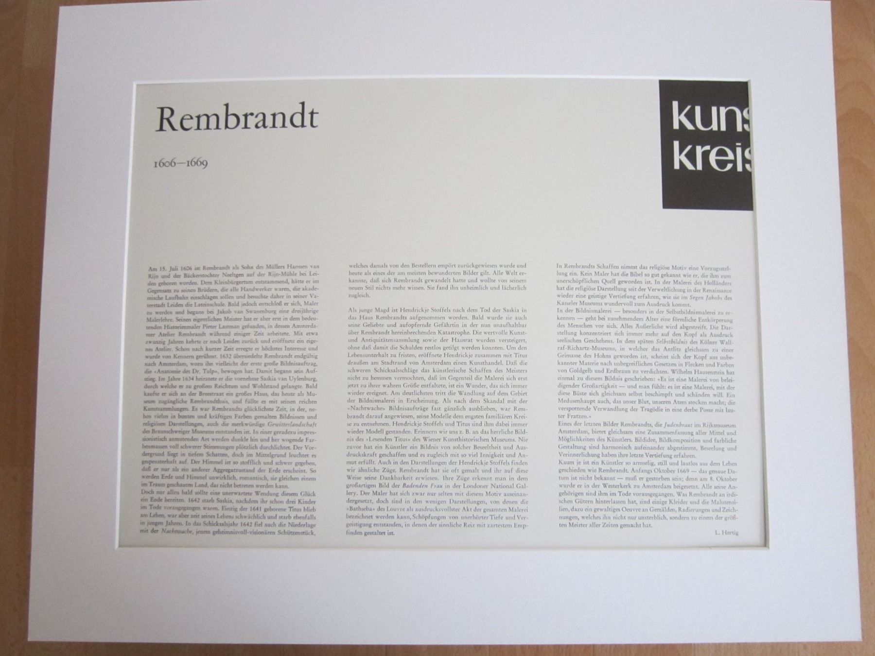 Dipinti: 6 x Rembrandt – Nuovo (secondo la descrizione) da Oberwil BL venduto da Kompa 6