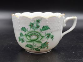 Herend Grun Nanking Bouqet Coffee Mokka Сup Ungarn 1960er