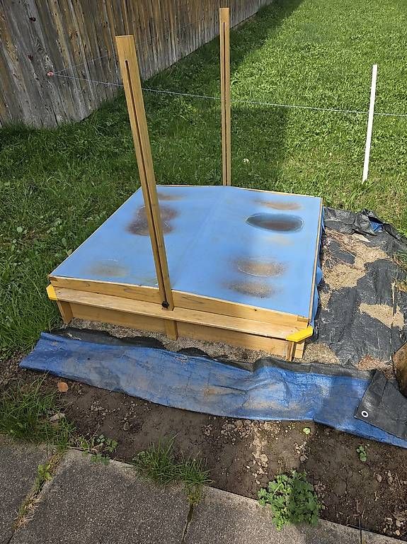 Sabbiera per bambini: Sandkasten mit Deckel  – Usato da Trachslau venduto da scorpion02 1