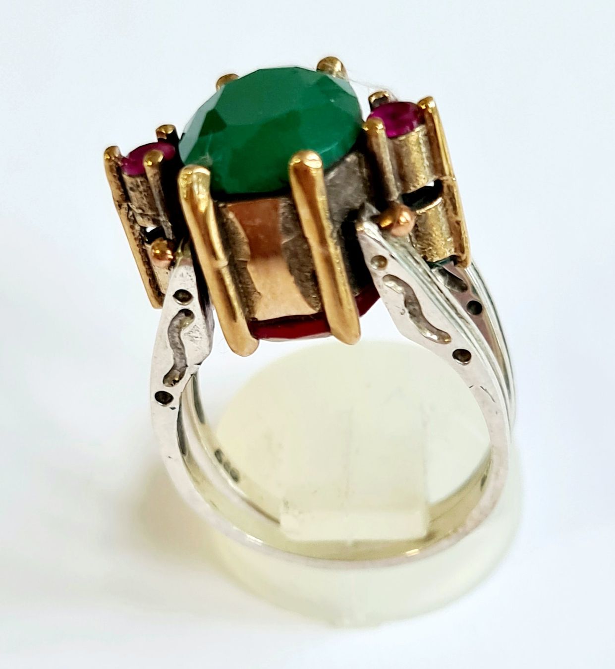 Ringe: Wechsel-Ring Silber mit Rubinen und Smaragden Grösse 58 – Neu (gemäss Beschreibung) aus Zürich von benedikt12 3