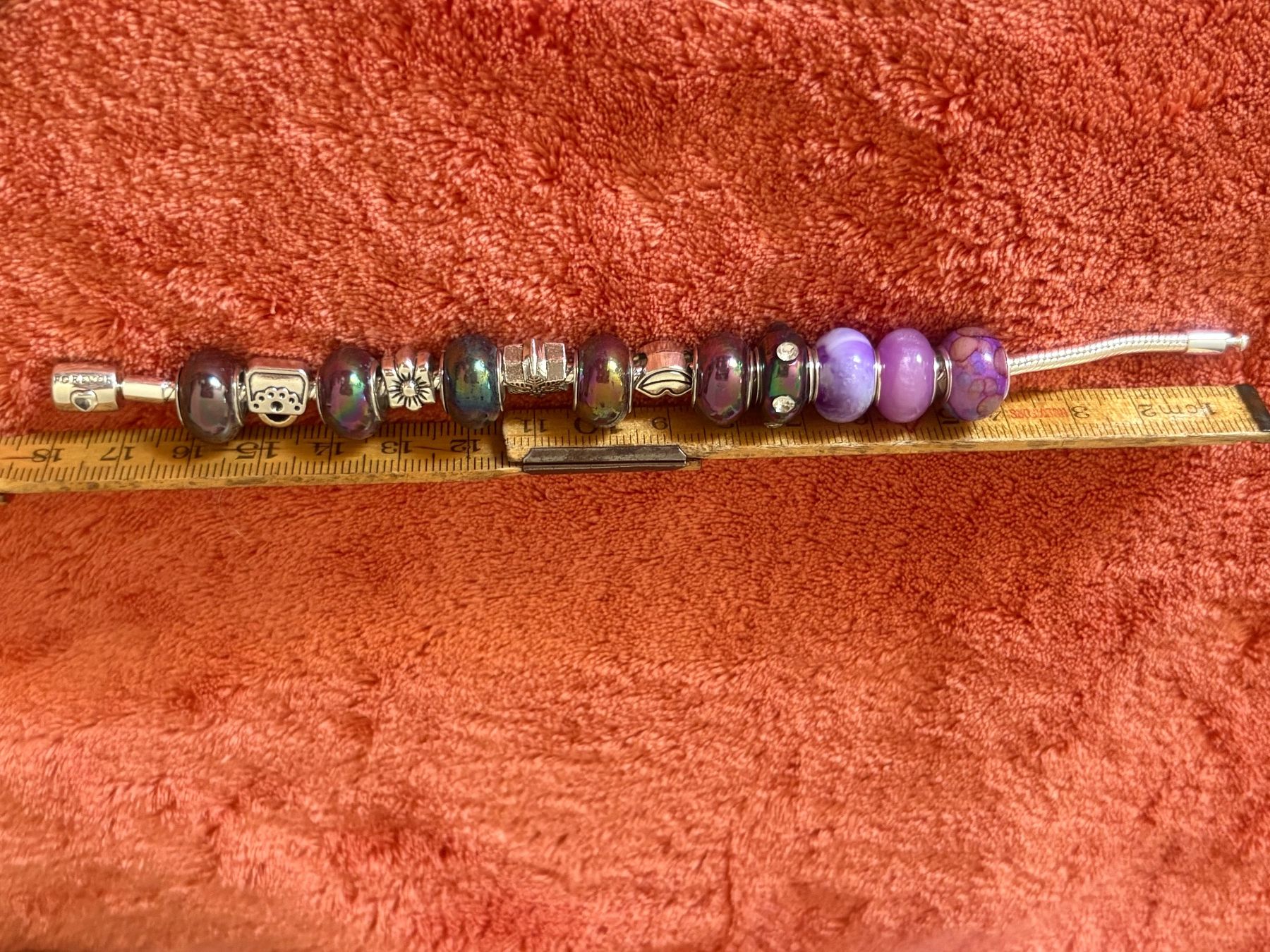 Bracciali & Braccialetti: Luxus Elegante 18 cm Armband/Beads Farbe :Silber/Multicolore – Nuovo (secondo la descrizione) da Biel-Bienne venduto da Roserosse13 4