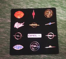 Vintage OPEL Pins - Deckel Riss!  100 Jahre Automobil