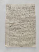 Historisches Dokument mit Siegel und Unterschrift 18 Jarh...