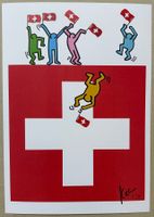 KeC: Haring Boys Party in Switzerland, POP Art, signiert 5/7