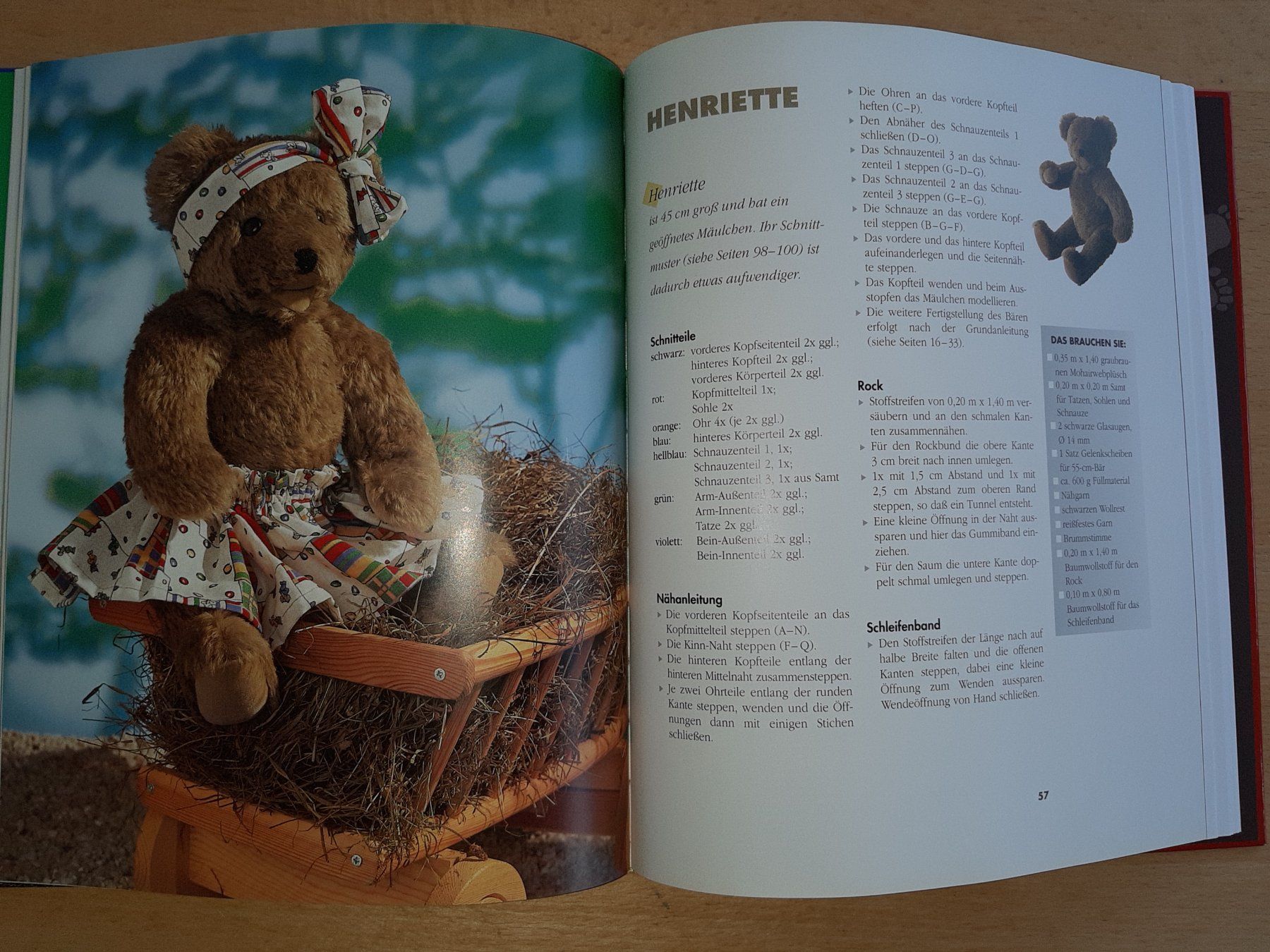 Patrons: Teddys selber nähen - Buch mit Schnittmuster – D'occasion à Rotkreuz par nigal 3
