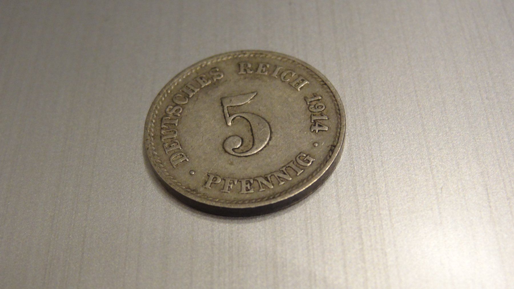 Alle Münzen: 1914 Deutsches Reich 5 Pfennig – Gebraucht aus Olten von pechsisa1