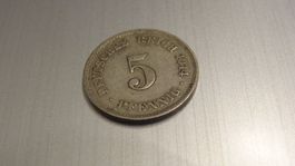 1914 Deutsches Reich 5 Pfennig