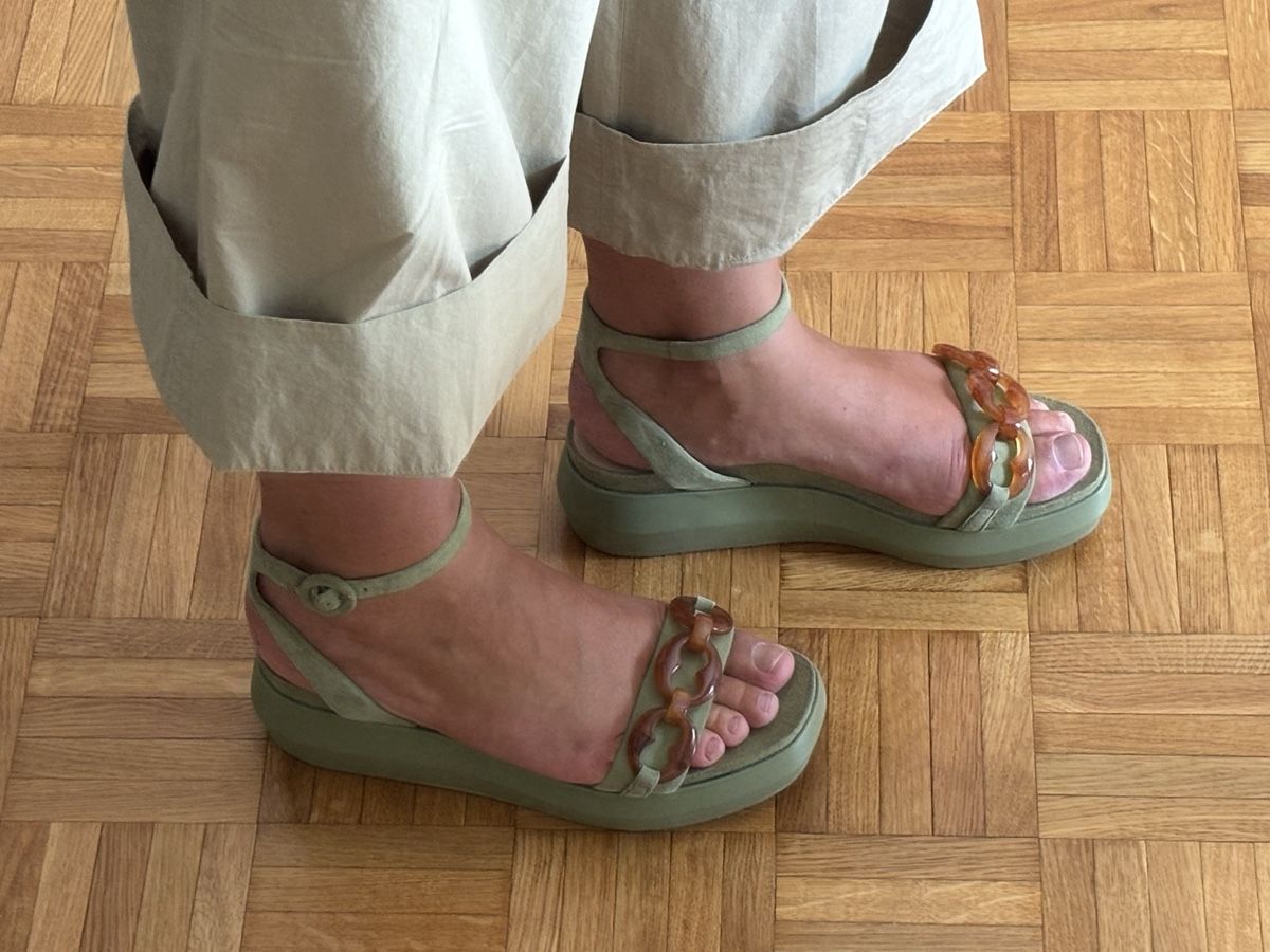 Scarpe da donna: Sandales compensées vertes (40) – Nuovo (secondo la descrizione) da Lausanne venduto da HelenaK 7