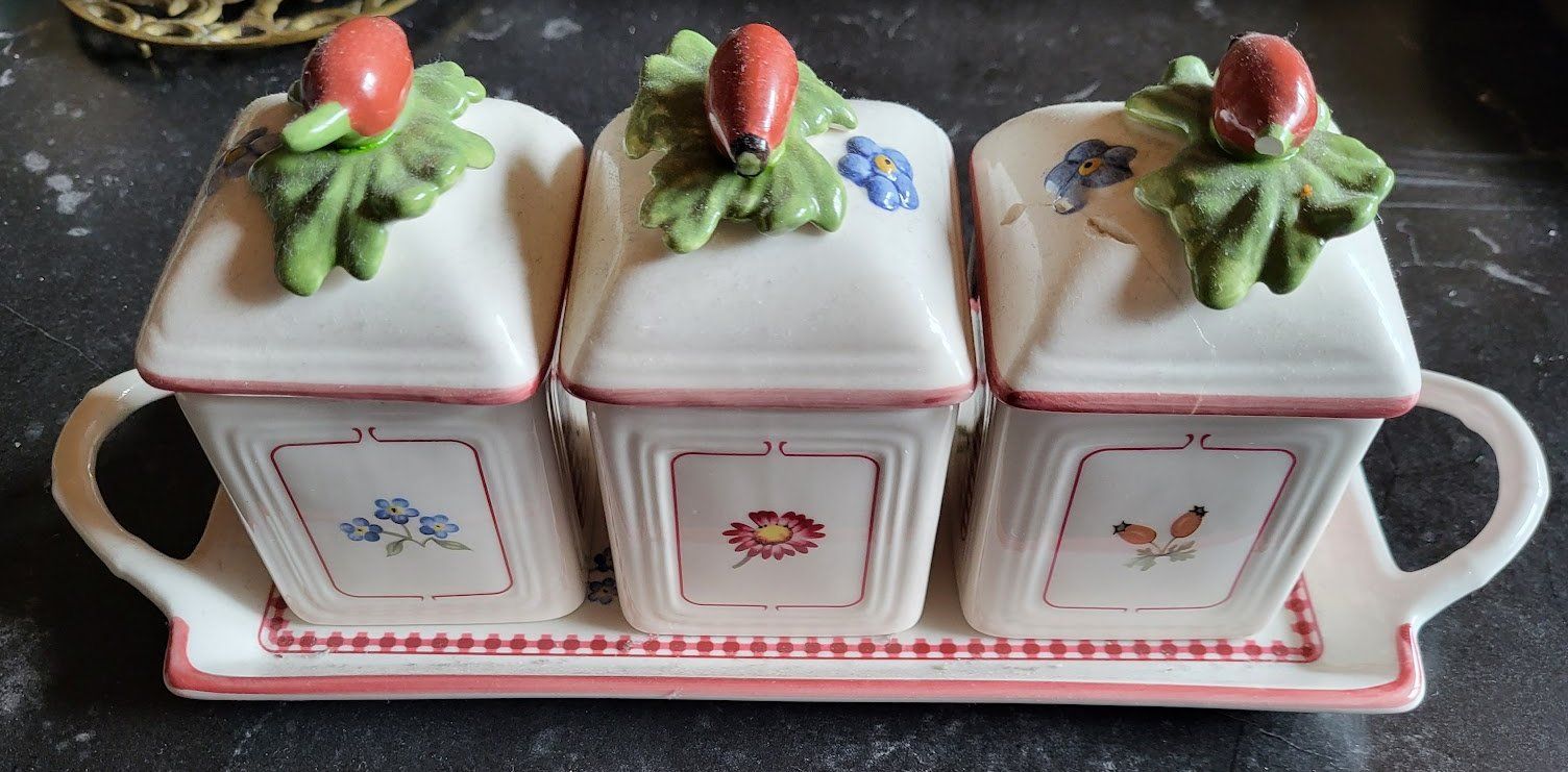 Villeroy & Boch Set di piatti: Villeroy & Boch Petite Fleur Charm Marmeladenglas – Usato da  venduto da  3