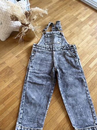 Latzhose Tiny  Cottons Denim grau, 4Y