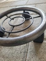 Pflanzenroller Metall rund 30cm Durchmesser mit Rollen