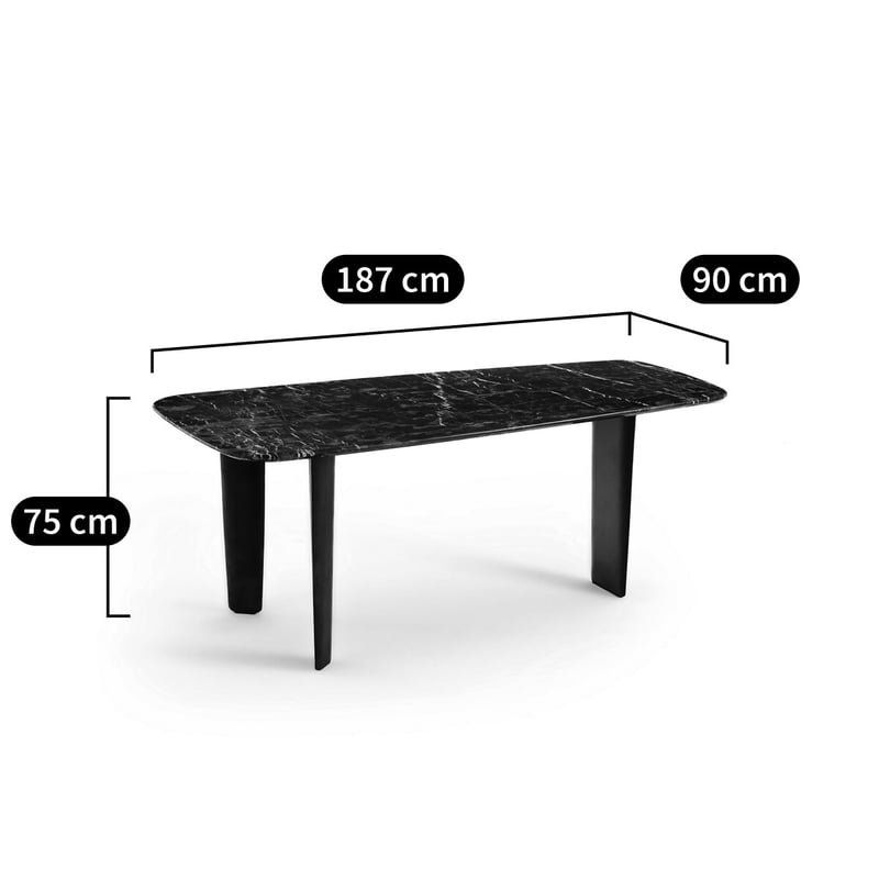 La Redoute Tische: Esstisch Marmor schwarz – Gebraucht aus Würenlos von race_2 3