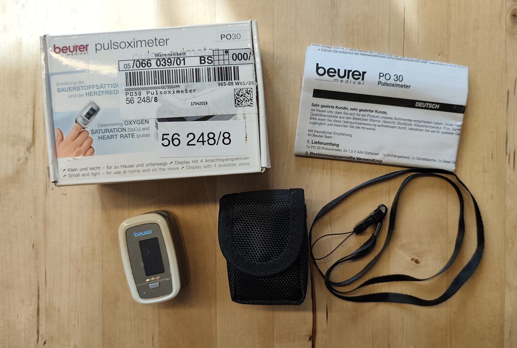 Beurer Attrezzature mediche: Breuer Pulsoximeter PO30 – Usato da Diemtigen venduto da s.litze