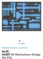 HAZET Insert en Mousse 163-372/25 - Rangement d'outils!