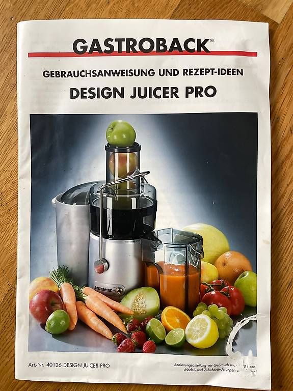 Küchengeräte: Entsafter Gastroback Design Juicer Pro – Gebraucht aus Basel von sdu_27hg 2