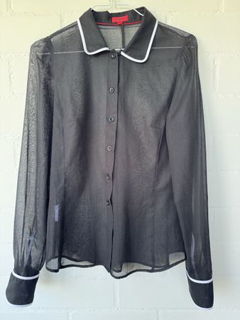 Hugo Boss Bluse schwarz Gr. 36