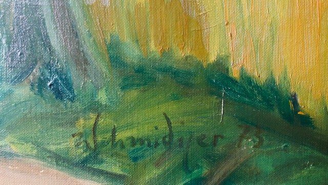 Gemälde: Ölgemälde des Luzerner Künstlers Alfred Schmidiger – Gebraucht aus Basel von Berlinofx 2