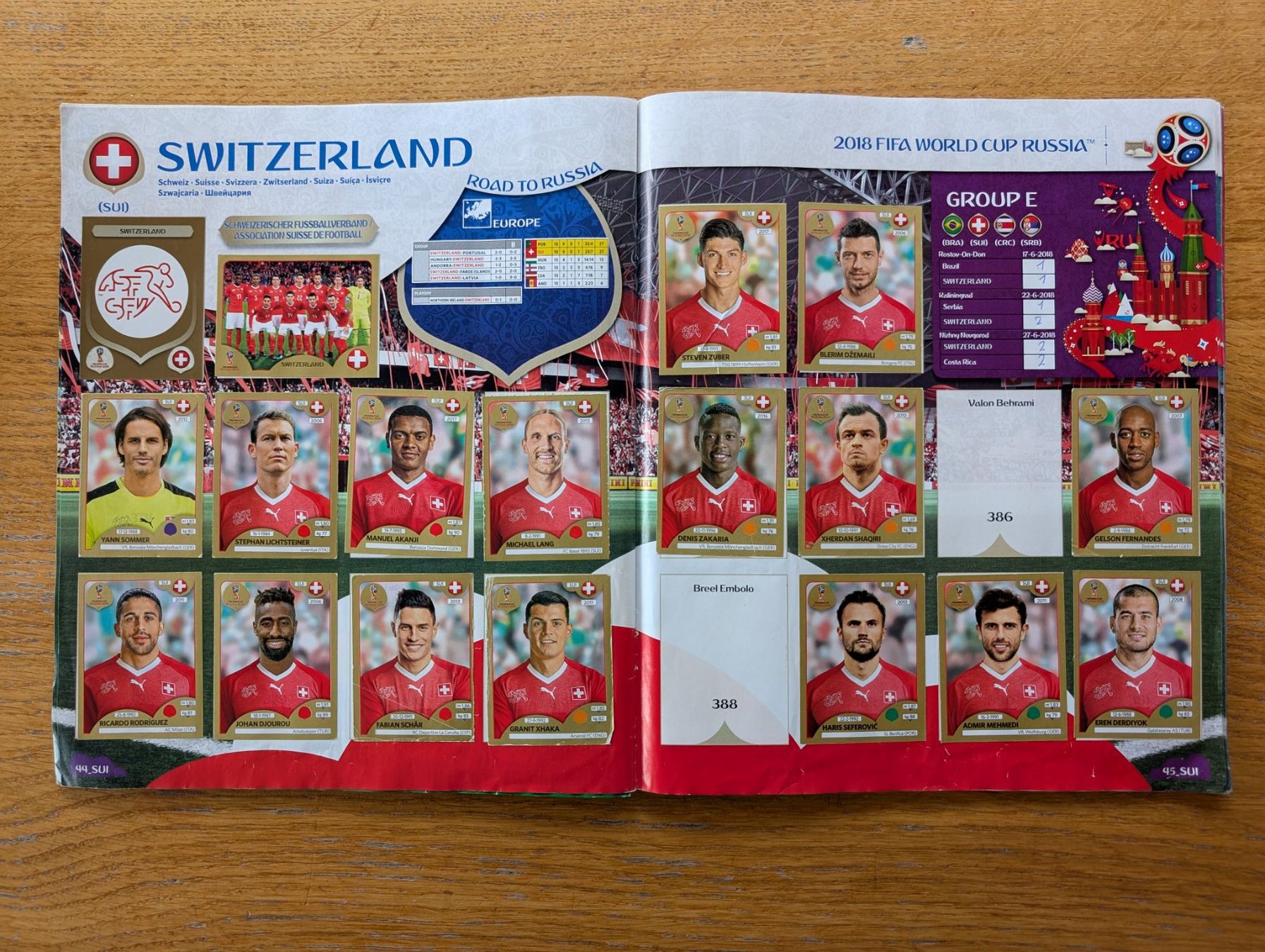 Panini Album: Stickeralbum FIFA 2018 – Usato da Appenzell Enggenh. venduto da vario414 2