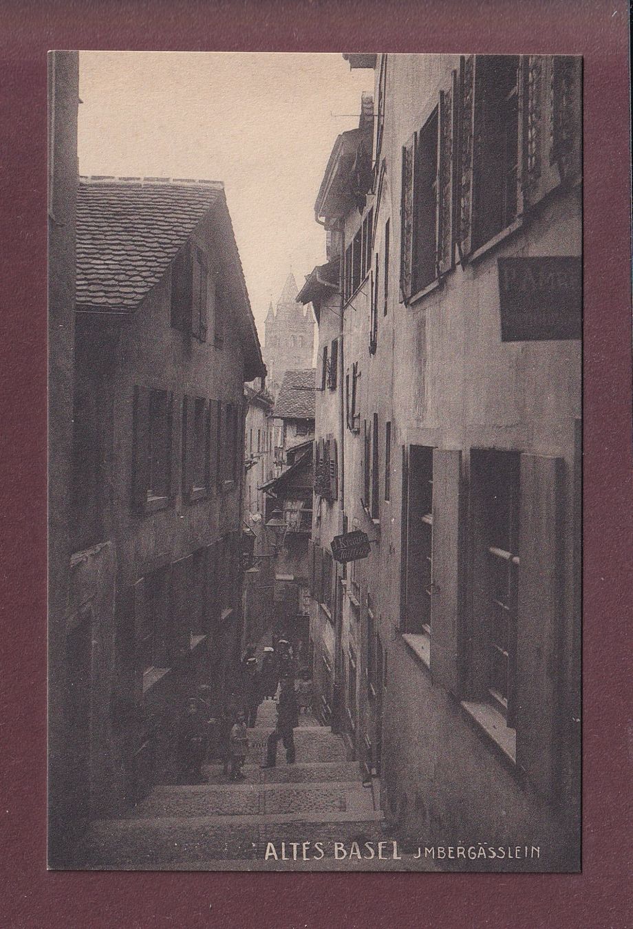 Cartes postales: Altes BASEL - Imbergässlein – D'occasion à Pully par nicecards