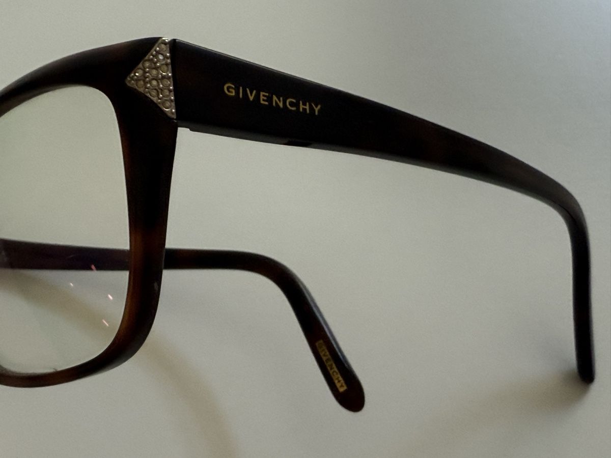 Givenchy Occhiali & Lenti: Lunettes de vue vintage marron strass Givenchy – Usato da Tavannes venduto da Thriftshop 2