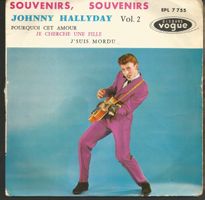 Vinyle ( Johnny Hallyday / Sup 45 t / Vogue EPL 7755 )