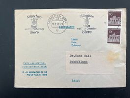 Brief München inter. Stempel Bier 1969  (G184)