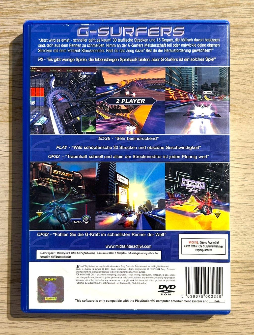 Sony Giochi: G-Surfers PS2 – Usato da St. Gallen venduto da Alpine.Arcade 1