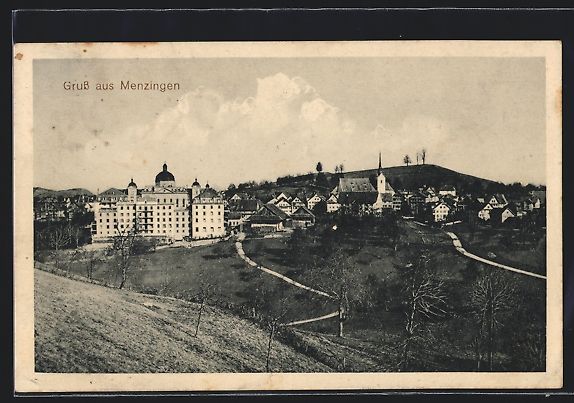 Cartoline postali: AK Menzingen, Panoramablick, 1914 – Usato da Berlin venduto da bartko-reher