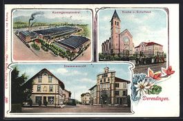 Derendingen, Kammgarnspinnerei, Kirche u