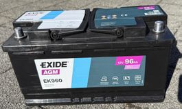 Neuwertige AGM Starterbatterie 12V 96 Ah