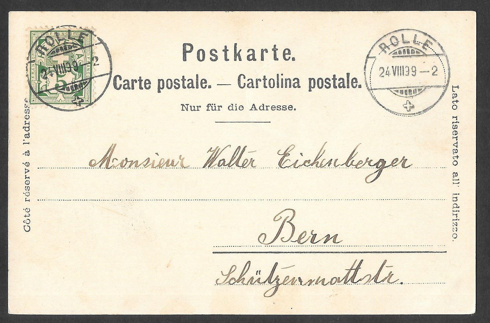 Ansichtskarten: Rolle Vue générale – Gebraucht aus Olten von clotaldi 1