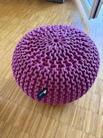 2x or 1x Strickpouf / Pouf magenta von IN HOUSE