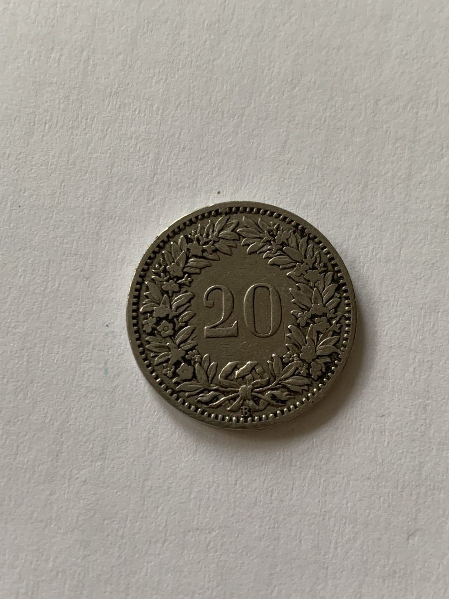 Tutti le monete: Schweizer 20 Rappen Münze, 1897 – Usato da Lyss venduto da nekoreh 1