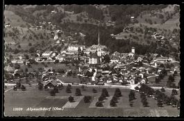 AK Alpnachstad / Obw., Alpnachdorf mit Kirche