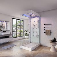 1961 - Dampfdusche LUXY M - 80x120x220cm - WEISS Duschkabine