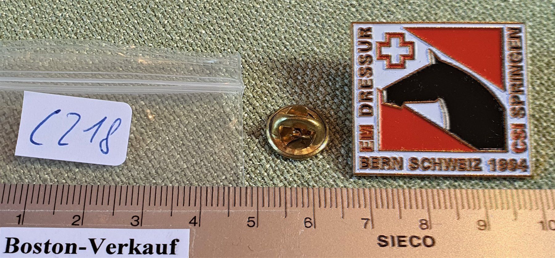 Placchette & Badge: C218 - Pin EM CSI Bern 94 Springreiten – Usato da Reinach BL venduto da Boston-Verkauf 4