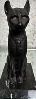 Vintage Egyptian Style Cat Statue - Home Decor Collectible