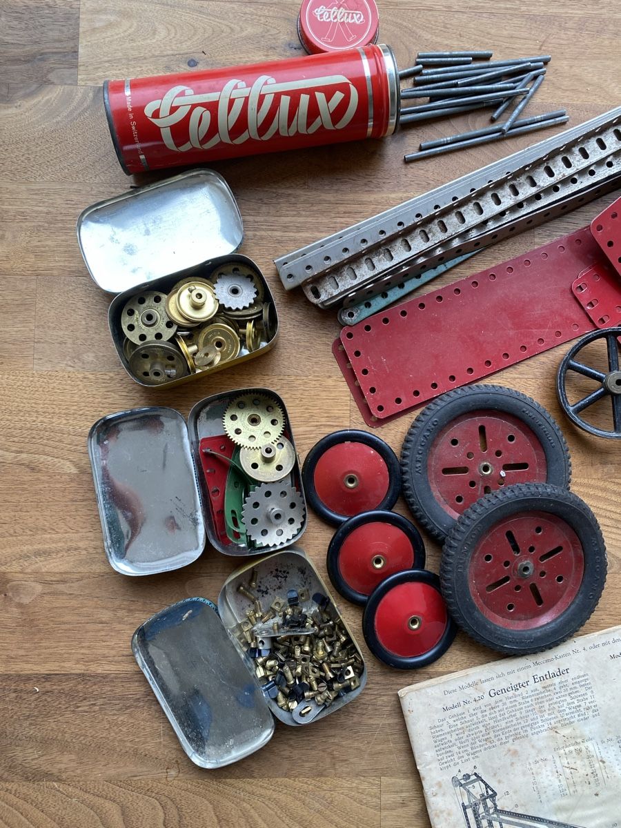 Meccano Baukästen: Meccano, versch. Bauteile, Bauanleitung – Gebraucht aus Aadorf von Dragonfisch 1