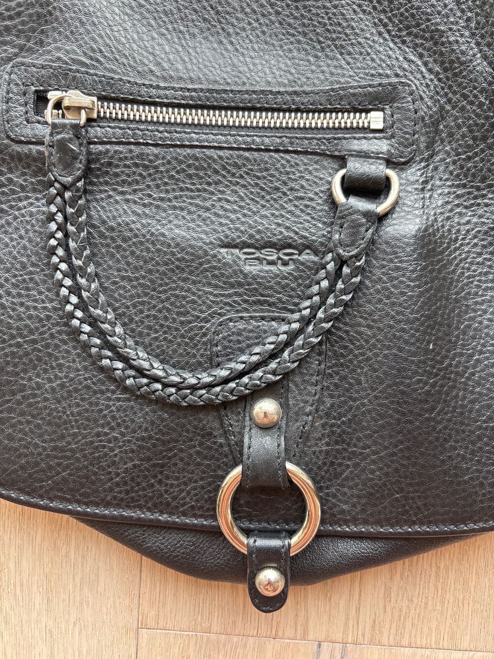 Tosca Blu Taschen für Damen: schwarze Tosca Blu Ledertasche (echtes Leder) – Gebraucht aus Kriens von Tenisch 5