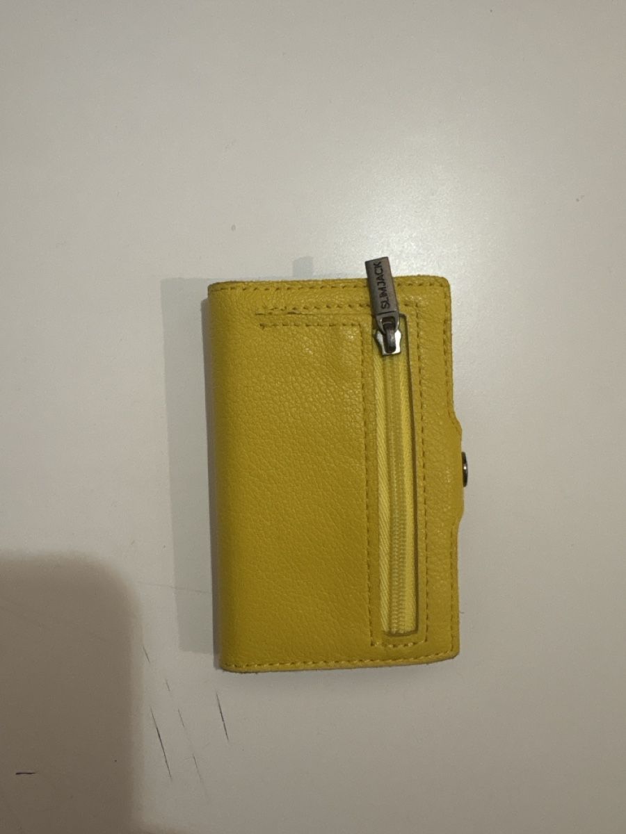 Brieftaschen: Kartenetui Slimjack Leder gelb – Gebraucht aus Roggliswil von Marla1 2