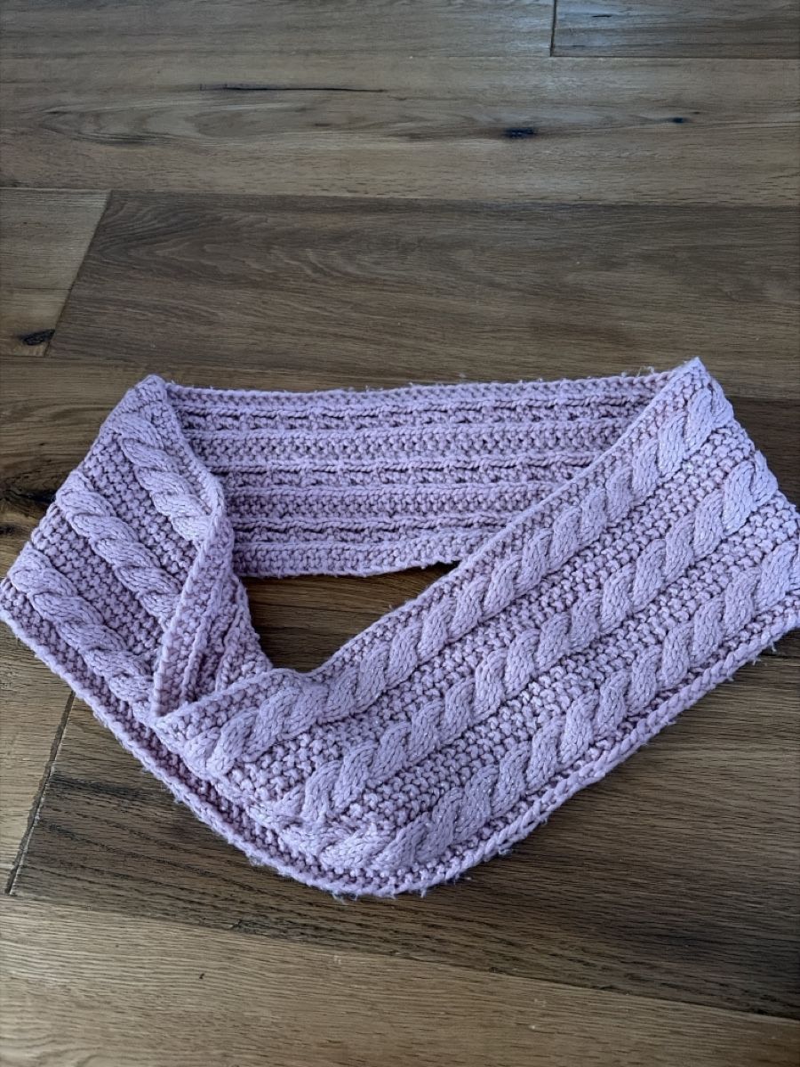 Sonstige Mädchenkleider: Strickschal Schlauchschal blassrosa mit Glitzer – Gebraucht aus Wilen b. Wil von b-mountain 1
