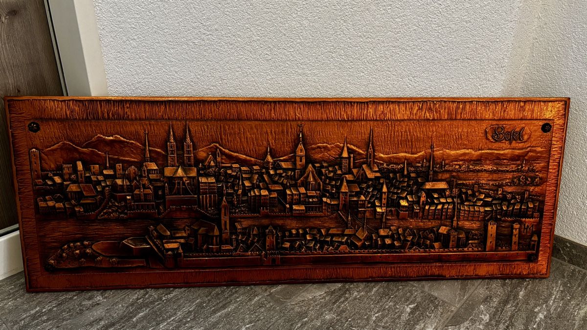 Foto & Immagini: Kupferbild Basel, ca.130x45cm – Usato da Münchenstein venduto da Schi.77 2