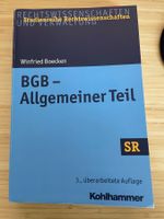 BGB - Allgemeiner Teil (SR-Studienreihe Rechtswissenschaften