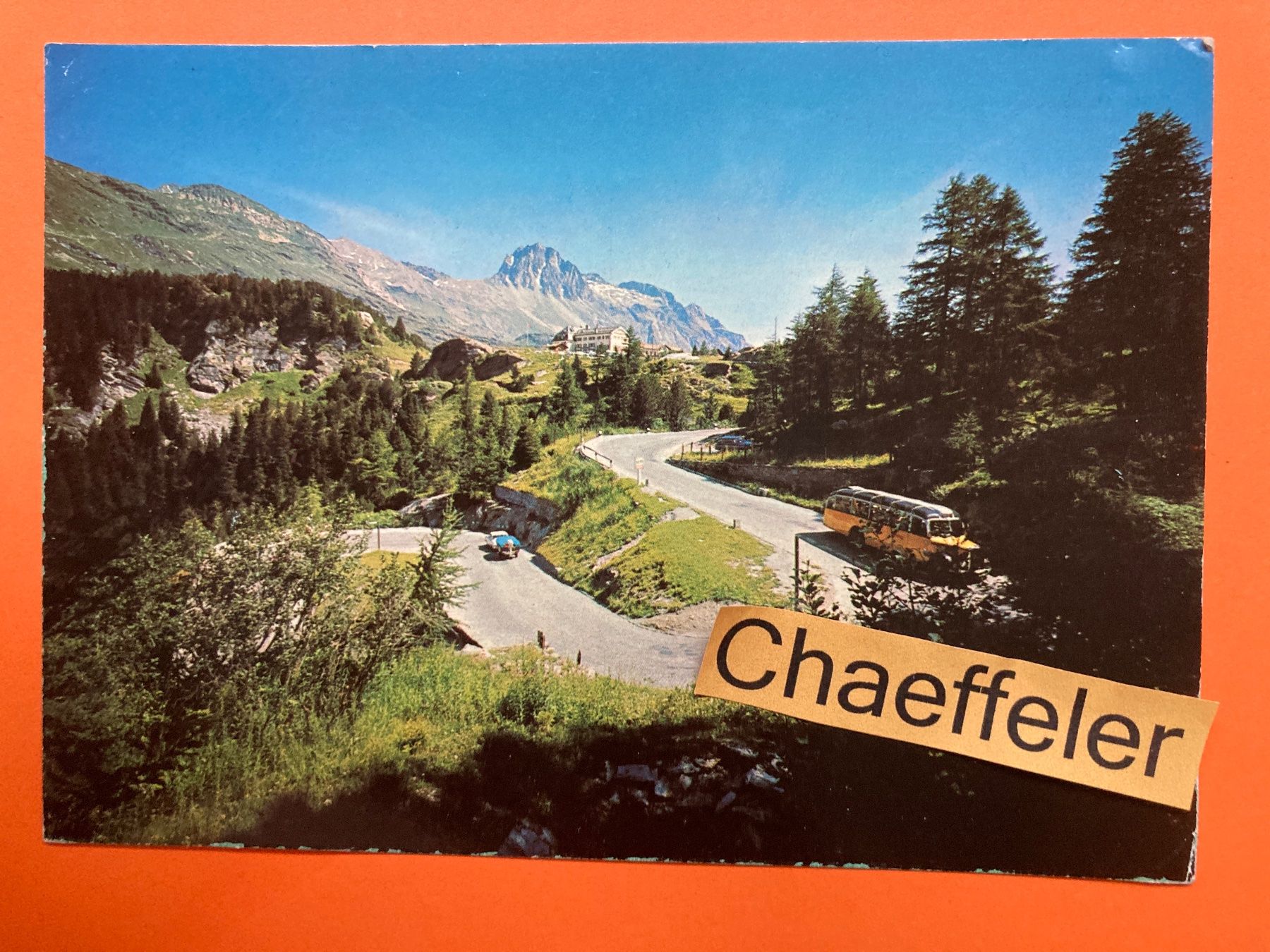 Cartoline postali: 7/21 Malojapass – Usato da Zürich venduto da Chaeffeler