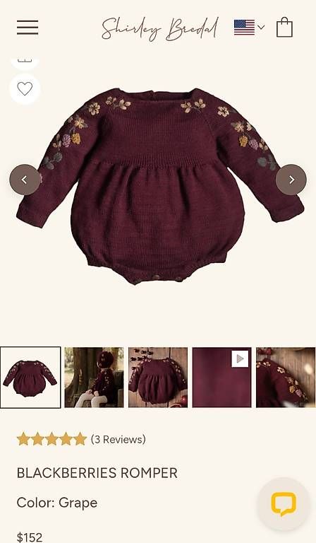 Tute: Shirley Bredal Blackberries Romper 18- 24M – Usato da Grindelwald venduto da leileii 2