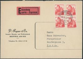 1938 - Landschaftsbilder - Brief - MeF - Beinwil am See AG