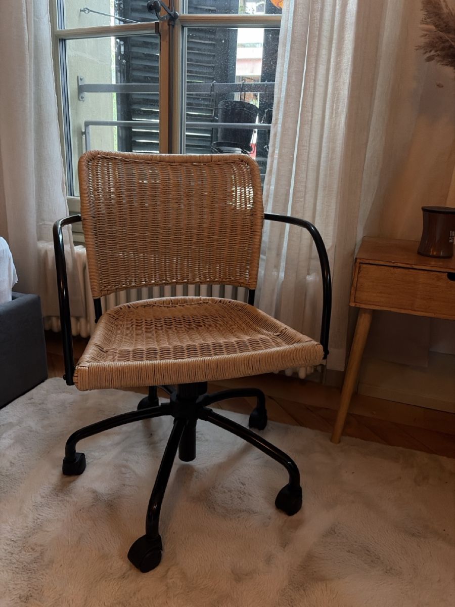 Sedie: Office Chair, Wicker Rattan – Usato da Bern venduto da HenrietteBl