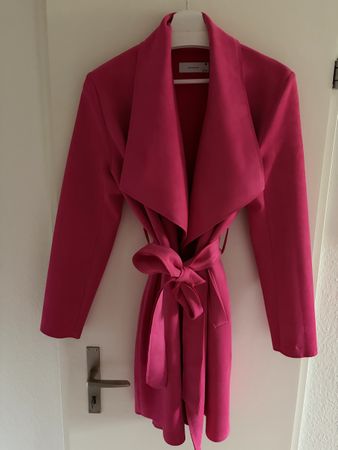 Pink Mantel Wildleder Optik Gr. 38, ungetragen