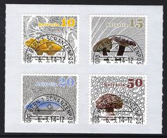 2014 Dauermarken Pilze ZNr. 1503-1506, ET-gestempelt ʘ