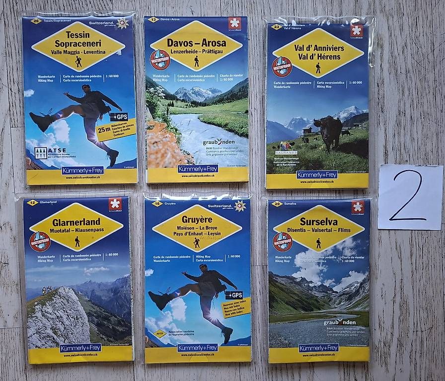 Cartine & Atlanti: Wanderkarten neu / neuwertig pro Stk – Usato da Uetendorf venduto da Ladouce